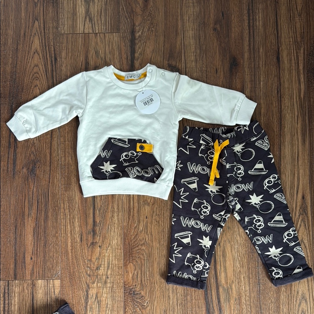 Kids Matching Set - White and Black by